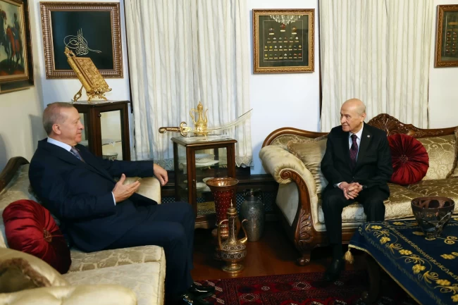 Cumhurbaşkanı Erdoğan'dan Bahçeli'ye ziyaret