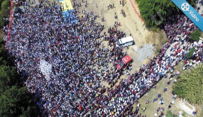 ONBİNLER ŞEHİDİMİZİ EBEDİYETE UĞURLADI..