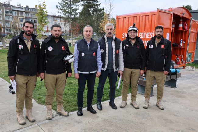 Sivas'ta 'Afet Konteyneri' uygulaması başlatıldı
