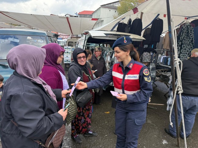 Ormanlı’da Jandarma’dan KADES Bilgilendirme Çalışması