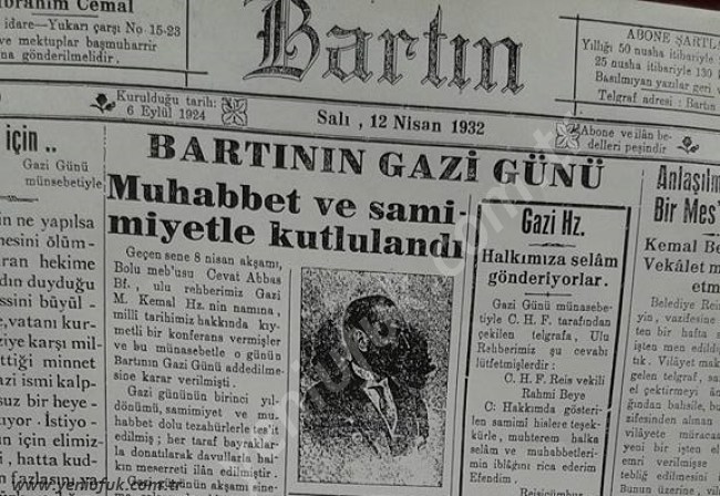 BARTIN 95.YILINA GİRDİ