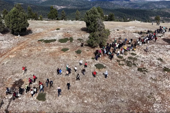 Mersin'de tarihi kilikya yolu yürüyüşüne yoğun ilgi