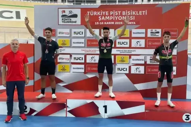 Konya Veledromu'nda Torku rüzgar! Madalyalar peş peşe