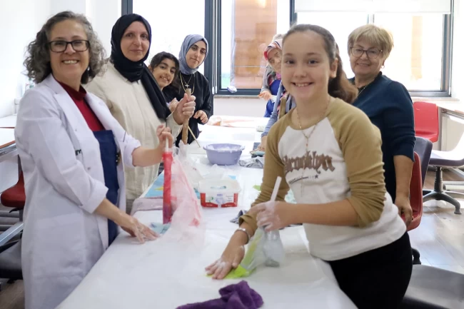 Anne ve çocuklar SAMEK'te birlikte üretti