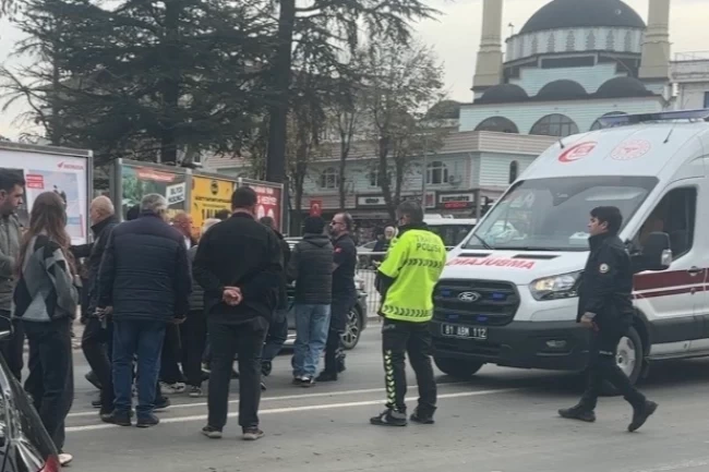 Düzce'de otomobil motosiklete çarptı: 1 yaralı