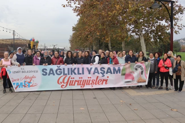 İzmit'te adımlar sağlıklı yaşama atıldı