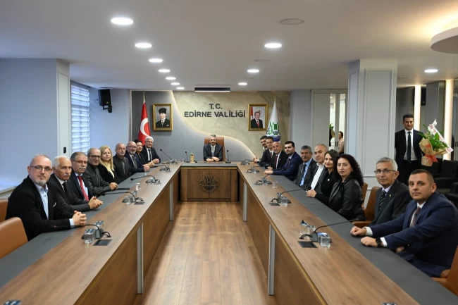 CHP il yönetiminden Edirne Valisi Sezer'e ziyaret