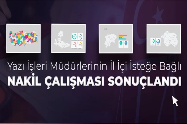 Adalet'te Yazı İşleri Müdürlerinin nakil talepleri sonuçlandı