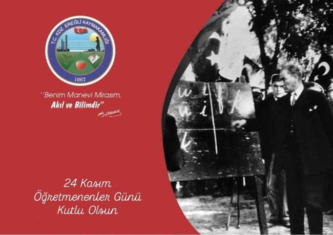 Kdz. Ereğli Kaymakamı Fatih Yılmaz’dan 24 Kasım Öğretmenler Günü Mesajı
