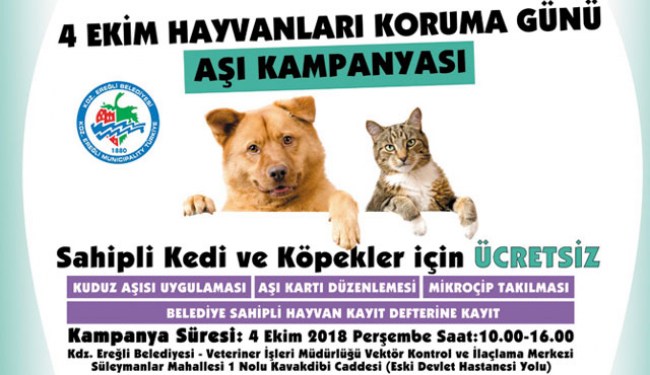 Kdz.Ereğli Belediyesinden aşı kampanyası...