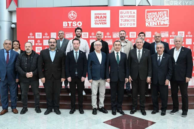 BTSO, Özbekistan Büyükelçisi Khaydarov'u ağırladı