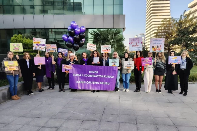 TMMOB Bursa İKK Kadın Çalışma Grubu'ndan farkındalık çağrısı