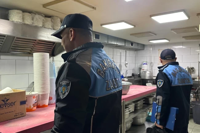 İstanbul Bakırköy'de yiyecek içecek işletmelerine zabıta denetimi