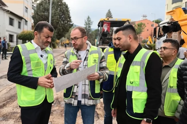Denizli Kınıklı'da yol konforu artıyor