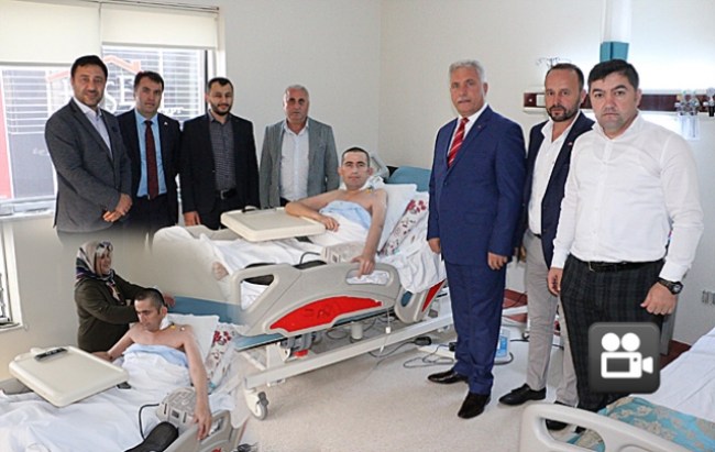 MHP'den engelli İsmail Arslan'a yardım eli..