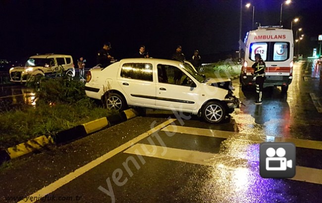 Yağmur kazaya neden oldu