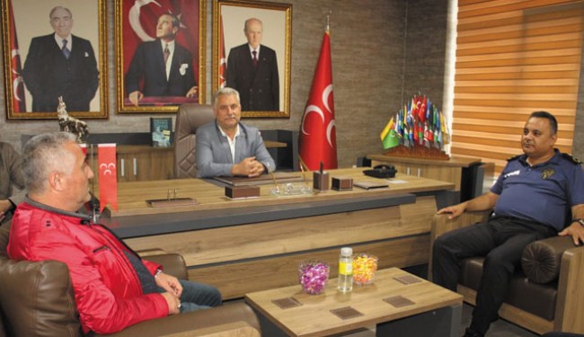 Emniyet Müdürü Kuyu'dan, MHP'ye ziyaret..