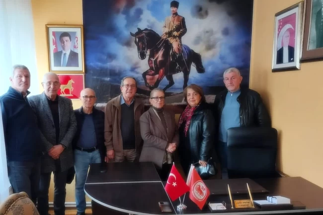 Edirne Emekliler Derneği'nden DP İl Başkanı Ayten Ercan'a ziyaret
