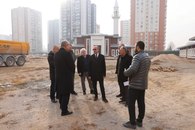 Konya Selçuklu'da Yazır Mahallesi Külliyesi'nde inceleme