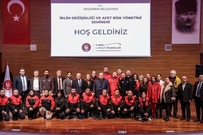 Ankara Keçiören'de 'İklim Afet Risk Yönetimi' semineri