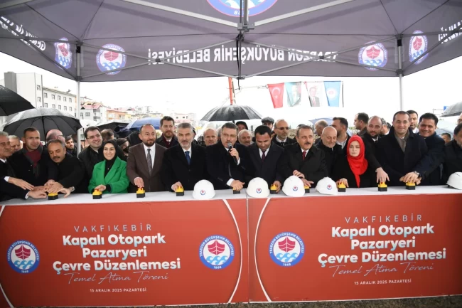 Trabzon Vakfıkebir'e modern pazaryeri ve otopark