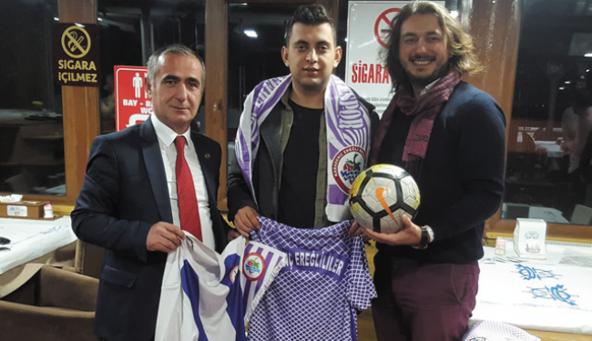 Ereğlili komiser’e anlamlı hediye..