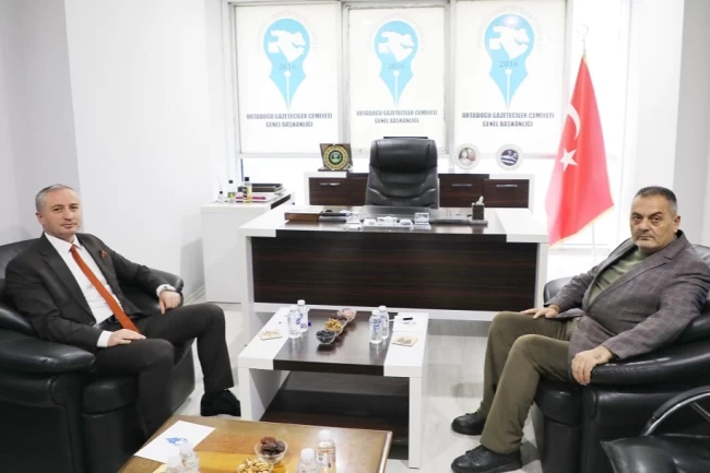 Ağrı'da Milli Eğitim Müdürü Kökrek'ten Ortadoğu Gazeteciler Cemiyeti'ne ziyaret