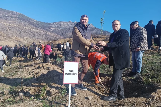 Bursa Gürsu'da 'Türkiye Yüzyılı Maarif Modeli' ışığında fidanlar toprakla buluştu