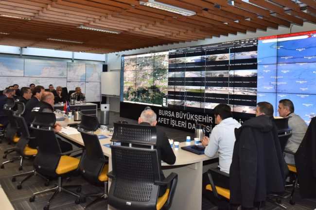 Bursa Büyükşehir'den kış tatbikatı