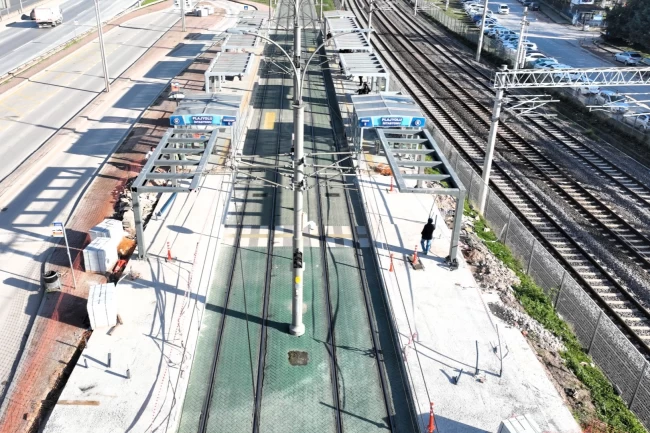 Kocaeli'de tramvay uzatılıyor...