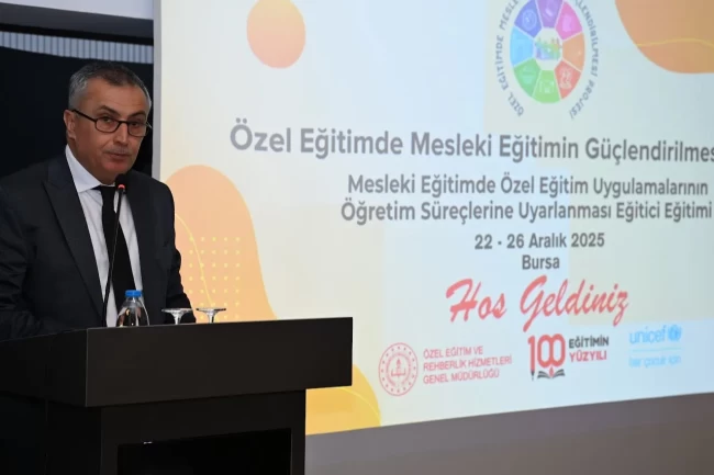 Bursa'da özel eğitimde mesleki eğitim için eğitici eğitimi
