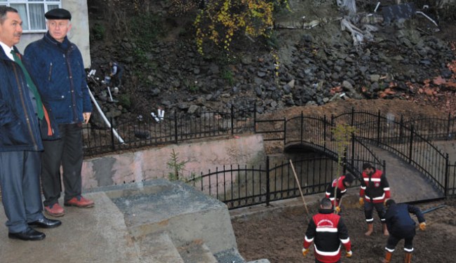 Sakindere'de 'peyzaj' çalışmaları başladı..