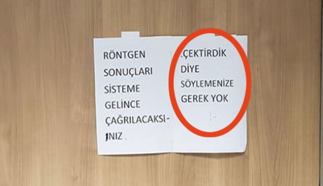 Hastane'den dikkat çeken uyarı!..