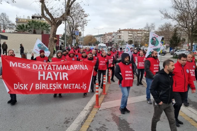Metal işçisi Mudanya'da alanlara çıktı