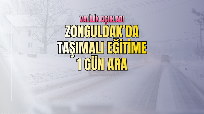 Taşımalı eğitime 1 gün ara