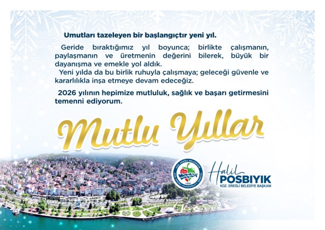 Başkan Posbıyık, yeni yılı kutladı