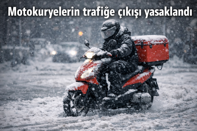 Motokuryelerin trafiğe çıkışı yasaklandı