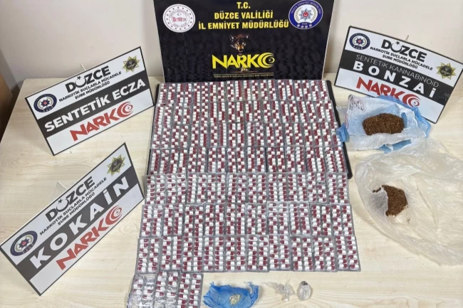 Düzce'de uyuşturucu operasyonunda 4 zanlı tutuklandı