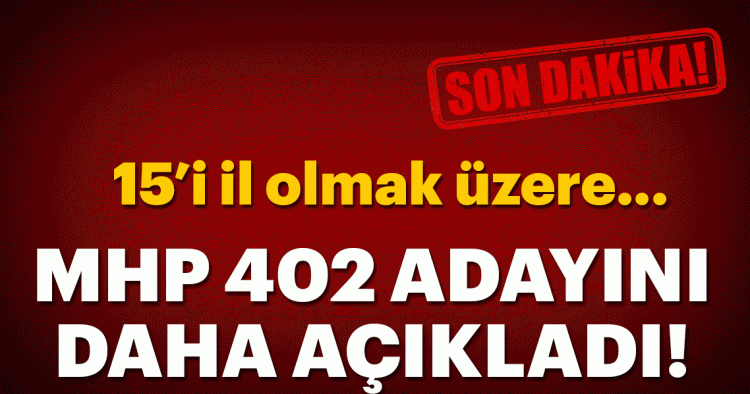 Son Dakika.. MHP Ereğli adayı açıklandı..