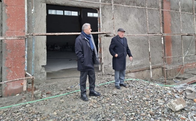 Bozkurt, Kapalı Spor Salonu Çalışmalarını İnceledi