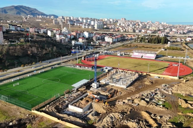 Ordu Altınordu'ya modern spor kompleksi yükseliyor