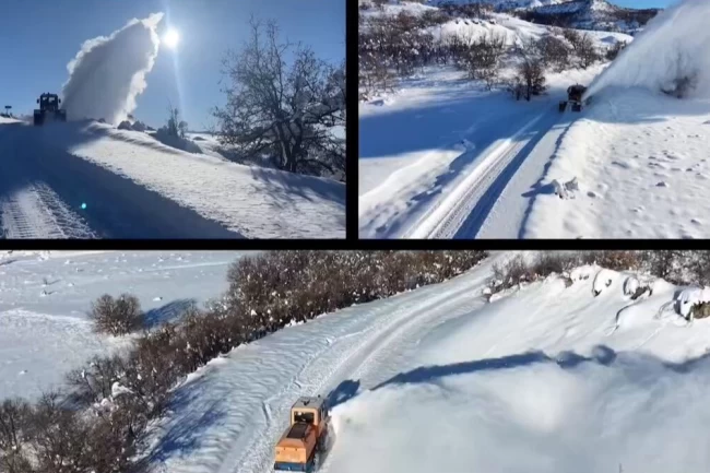 Tunceli'de karla mücadele: 223 köy yolu açıldı