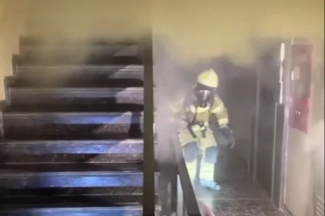 Bursa Nilüfer'de otel yangını korkuttu! 35 kişi tahliye edildi