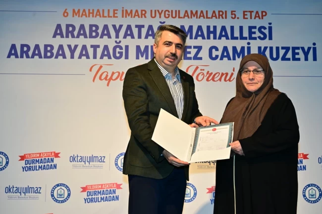 Yıldırım'da büyük dönüşüm yolunda tapu seferberliği