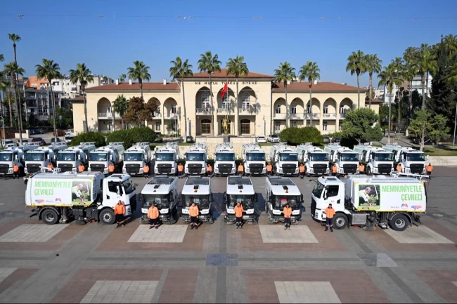 Mersin'in temizlik filosuna 22 yeni araç