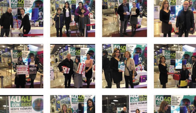 "40 gün, 40 gece hediye yağmuru" sona erdi.