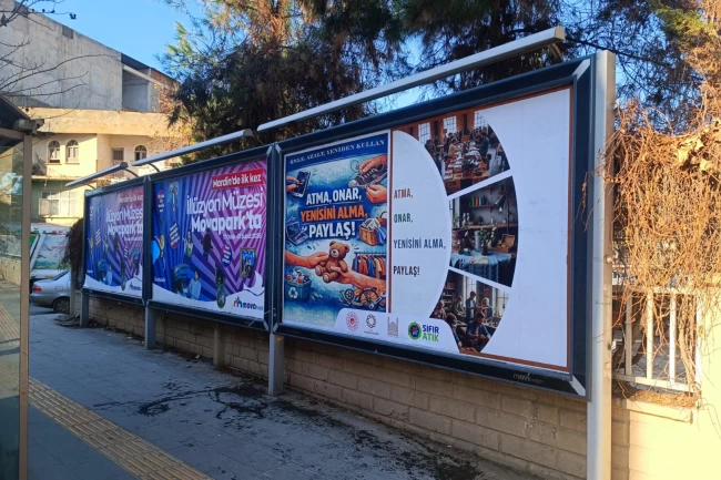 Mardin'de 2026 sıfır atık temaları billboardlarda sergilenecek