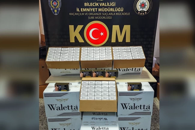 Bilecik'te 100 bin bandrolsüz makaron ele geçirildi