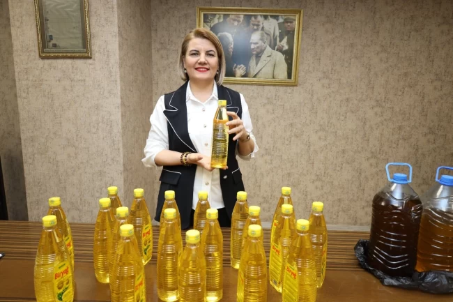 İzmit'te 5 litre atık yağa ücretsiz 1 litre temiz yağ