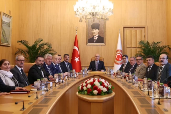 TBMM Başkanı Kurtulmuş'tan Ezidi heyetine: Terörsüz Türkiye başarıya ulaşacak